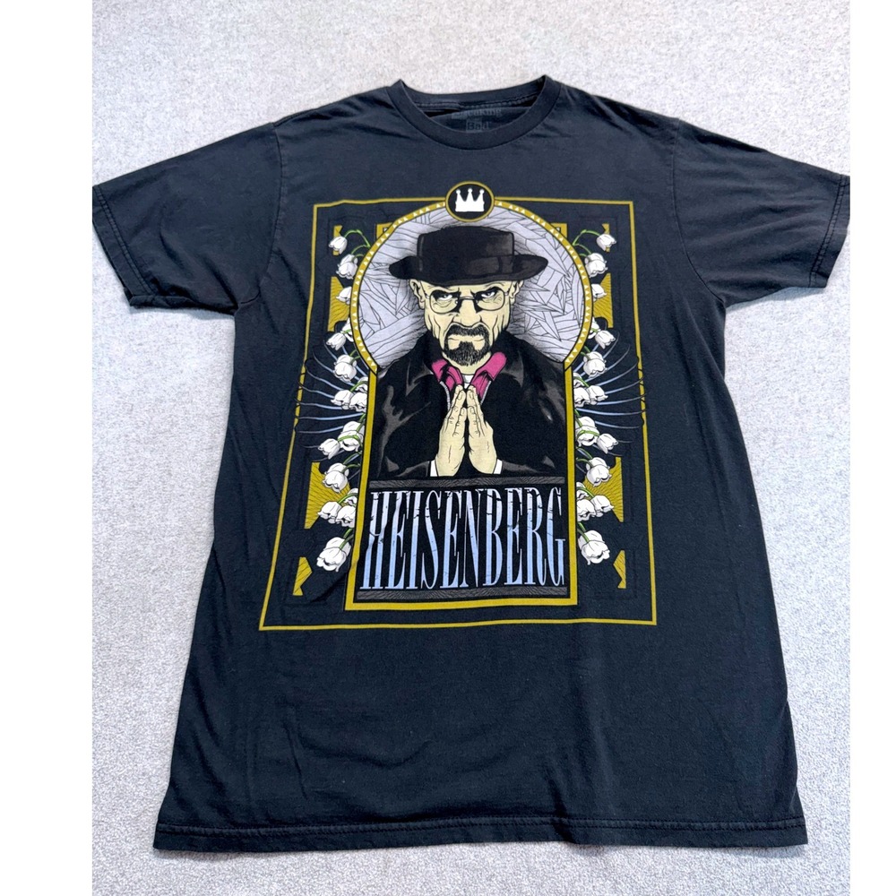 Breaking Bad Heisenberg Graphic T Shirt Mens Large Black Walter White Tee Merch